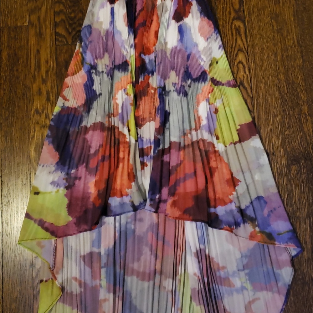 Multi Color High-Low Dress - Picture 3 of 4